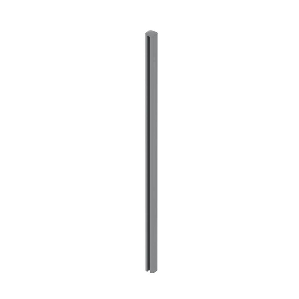 Corner Post 1.8m Fence (2.4m Long) Grey Includes side cover, post cap, screws