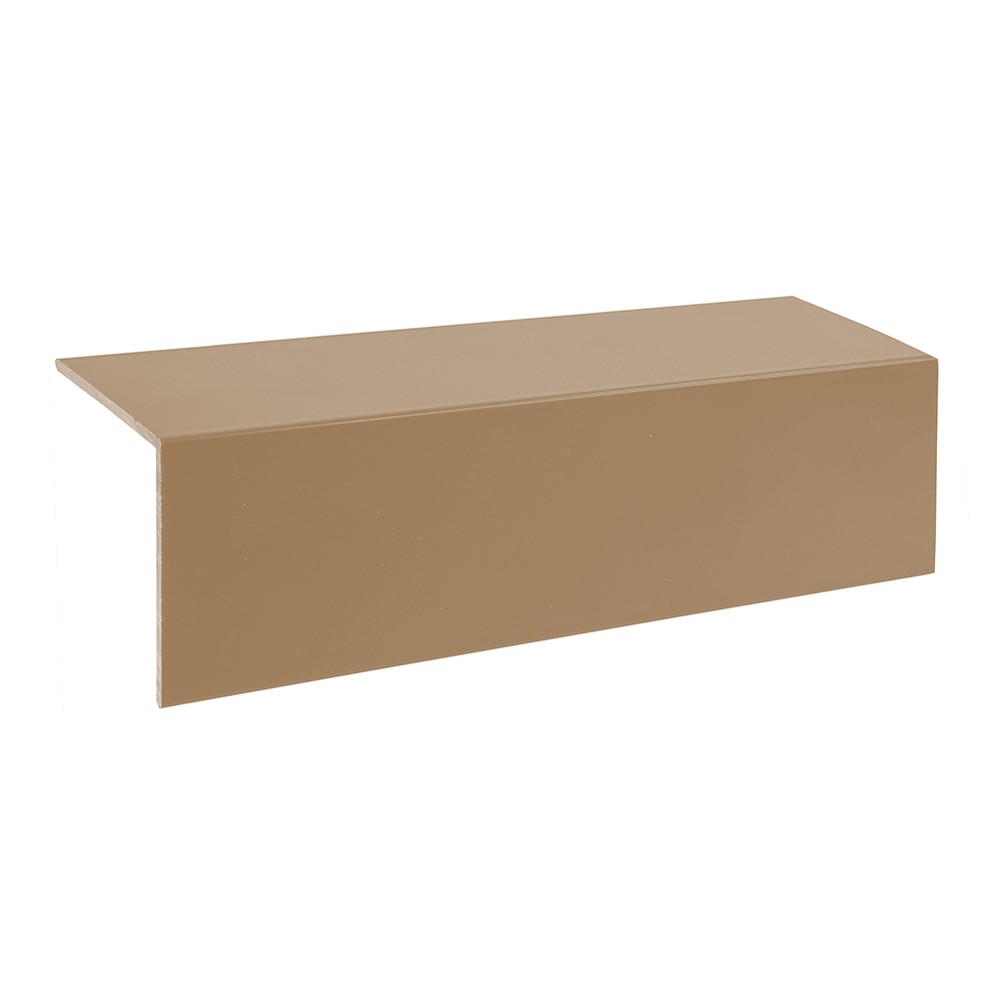 40 x 40 x 1.5mm Aluminium Angle Matt Serengeti Sand 1019 150mm sample