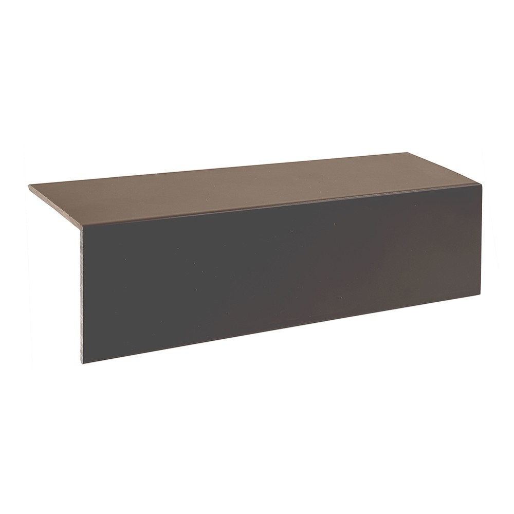 40 x 40 x 1.5mm Aluminium Angle 6m Long Matt Umbra Grey RAL 7022