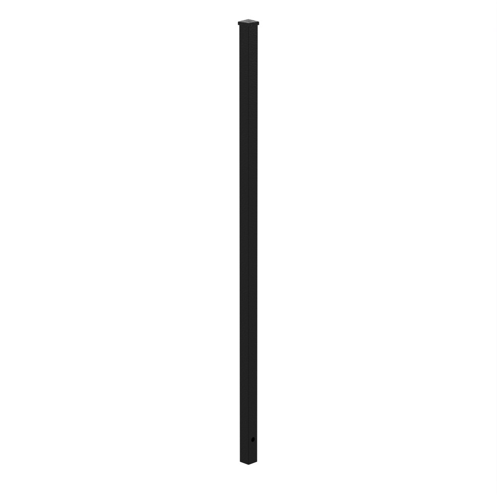 50.8mm Concrete In Post 1.2m High Fence Black Gloss Aluminium (1750mm long)