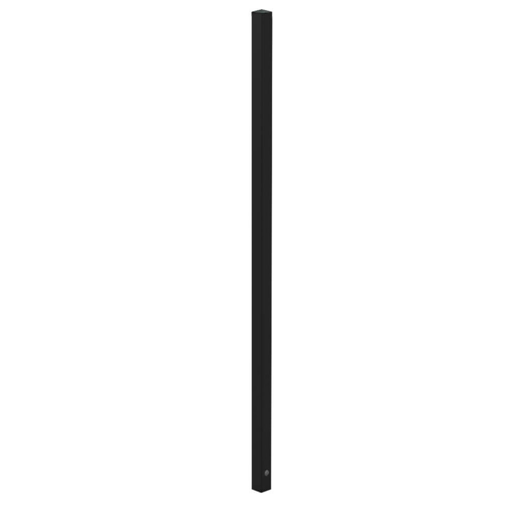76.2mm Concrete In Post for 1800mm High Black Gloss Aluminium (2440mm long)