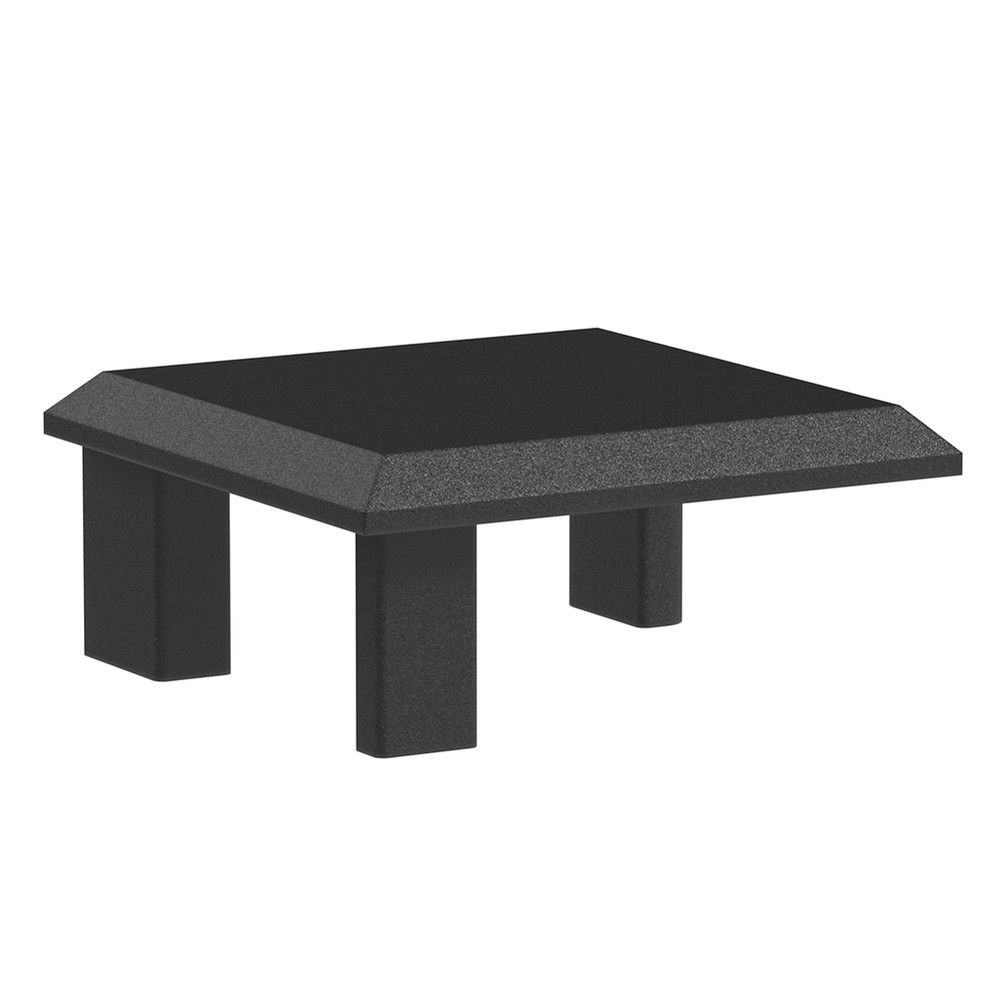 Fence Channel Plastic Cap - Left Hand Black