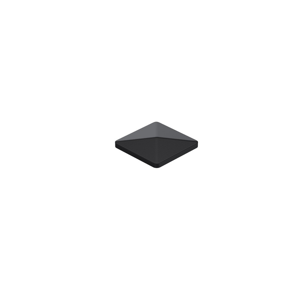 ABS Plastic 80 x 80mm Post Cap RAL 9005 Black Sand Matt