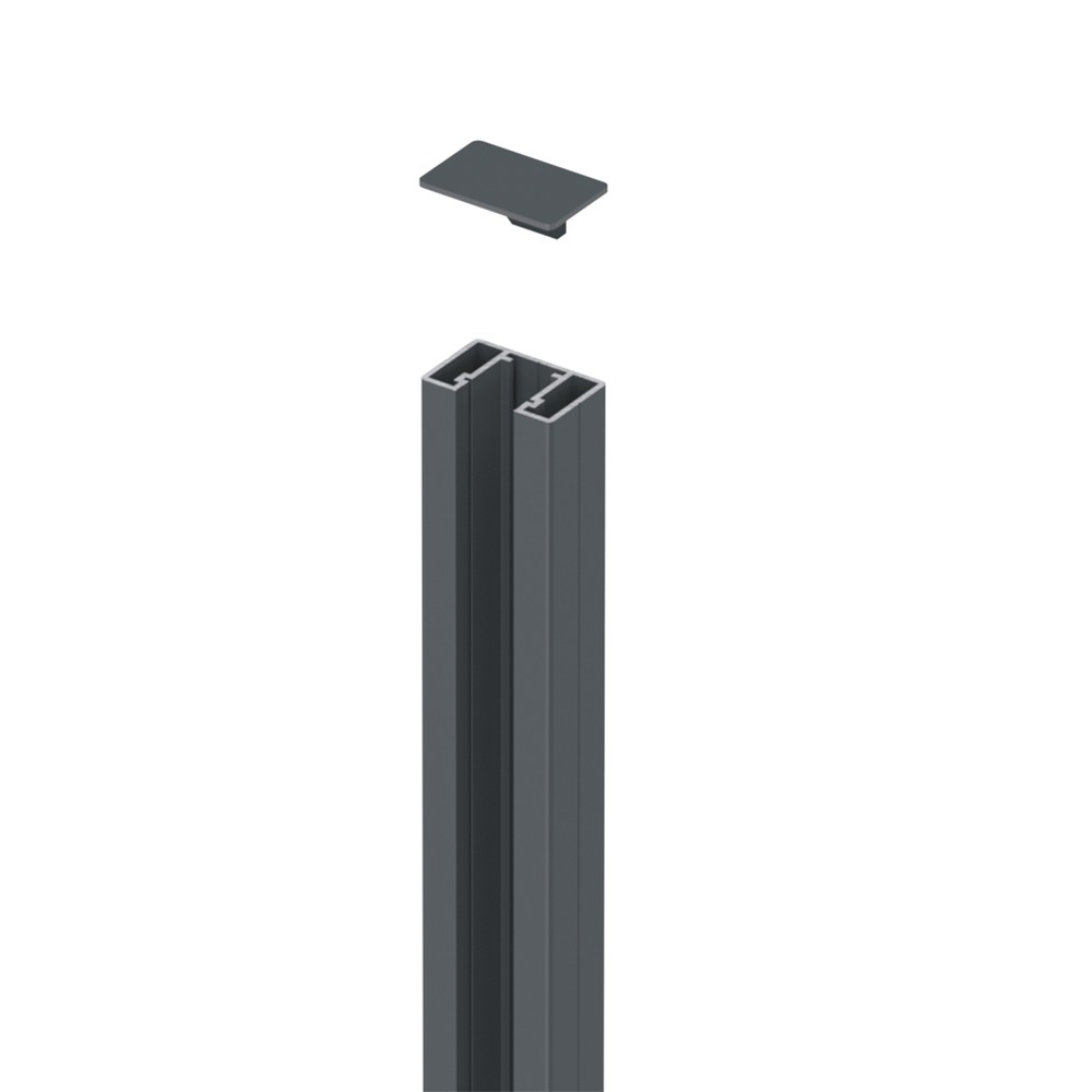 Wall Mounted Post RAL 7016 Anthracite Matt (1900mm O/A)