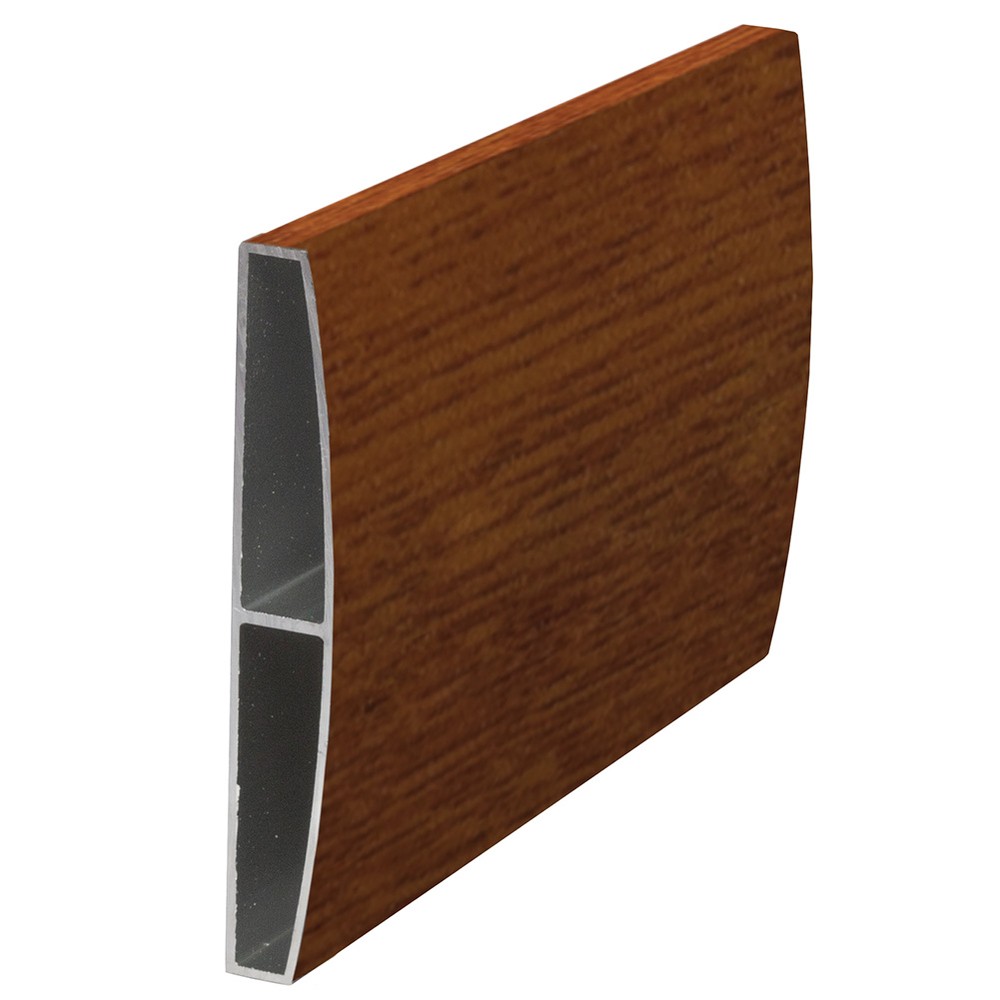 Convex Fence Slat Golden Oak Sample 150mm