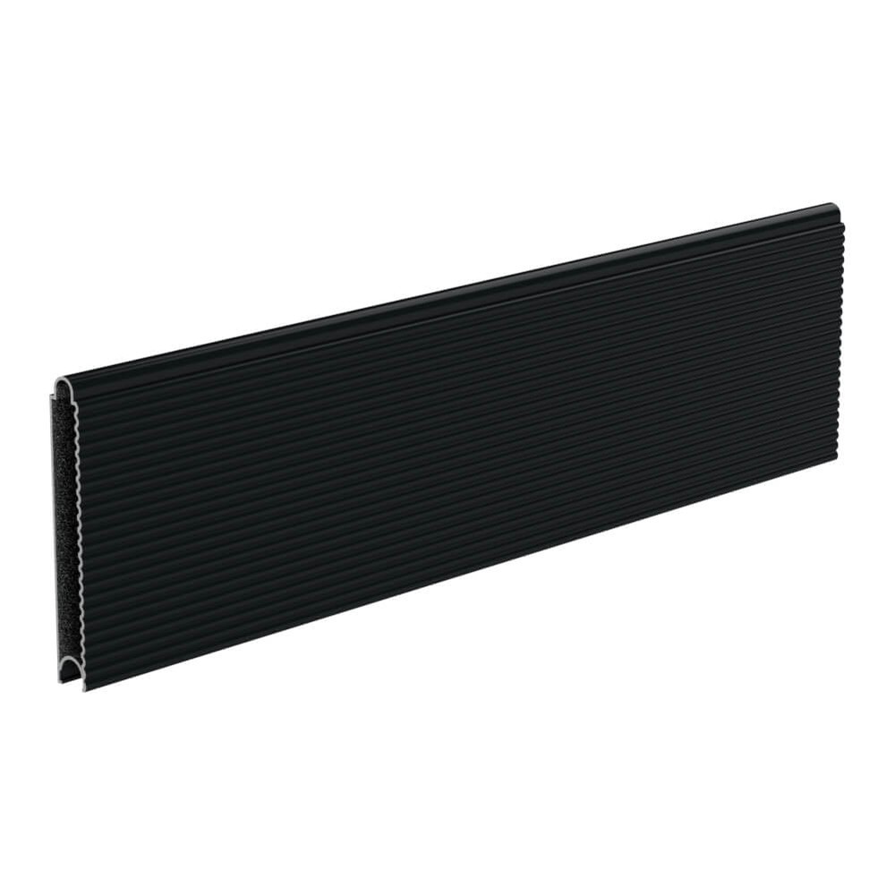 Stripe Fence Board Black Sand 6m RAL 9005 Matt Double-Sided 100 x 15mm