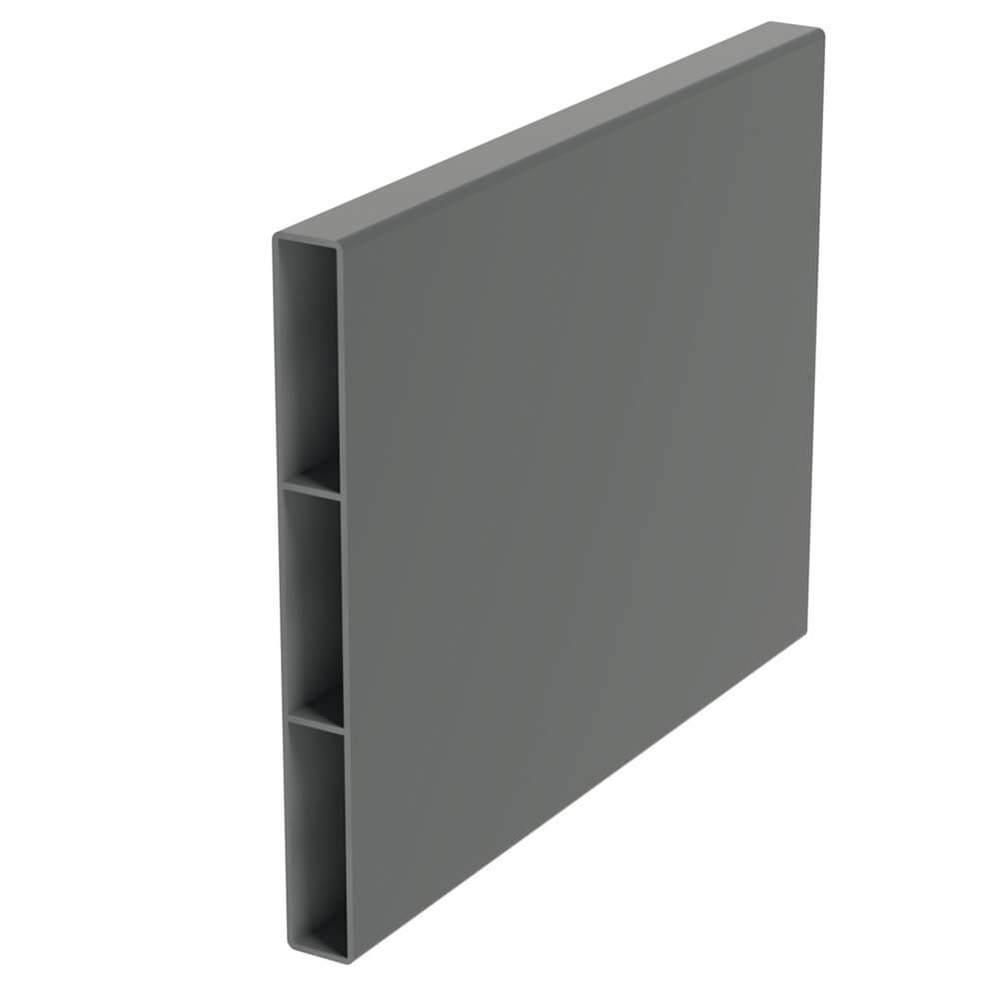 Parallel Fence Board Basalt Grey Sample RAL 7012 Gloss Finish - 150mm