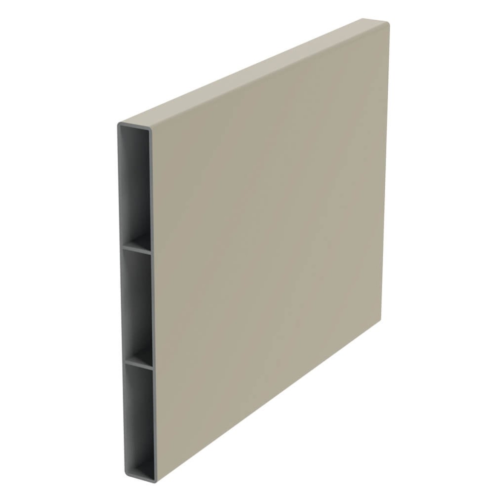 Parallel Fence Board Pebble Grey Sample RAL 7032 Matt Finish 150mm
