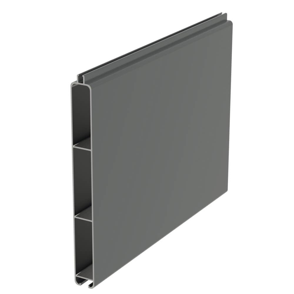 Connect Fence Board Basalt Grey 6m Long RAL 7012 Gloss Finish (H:150 x D:16mm) - F H Brundle