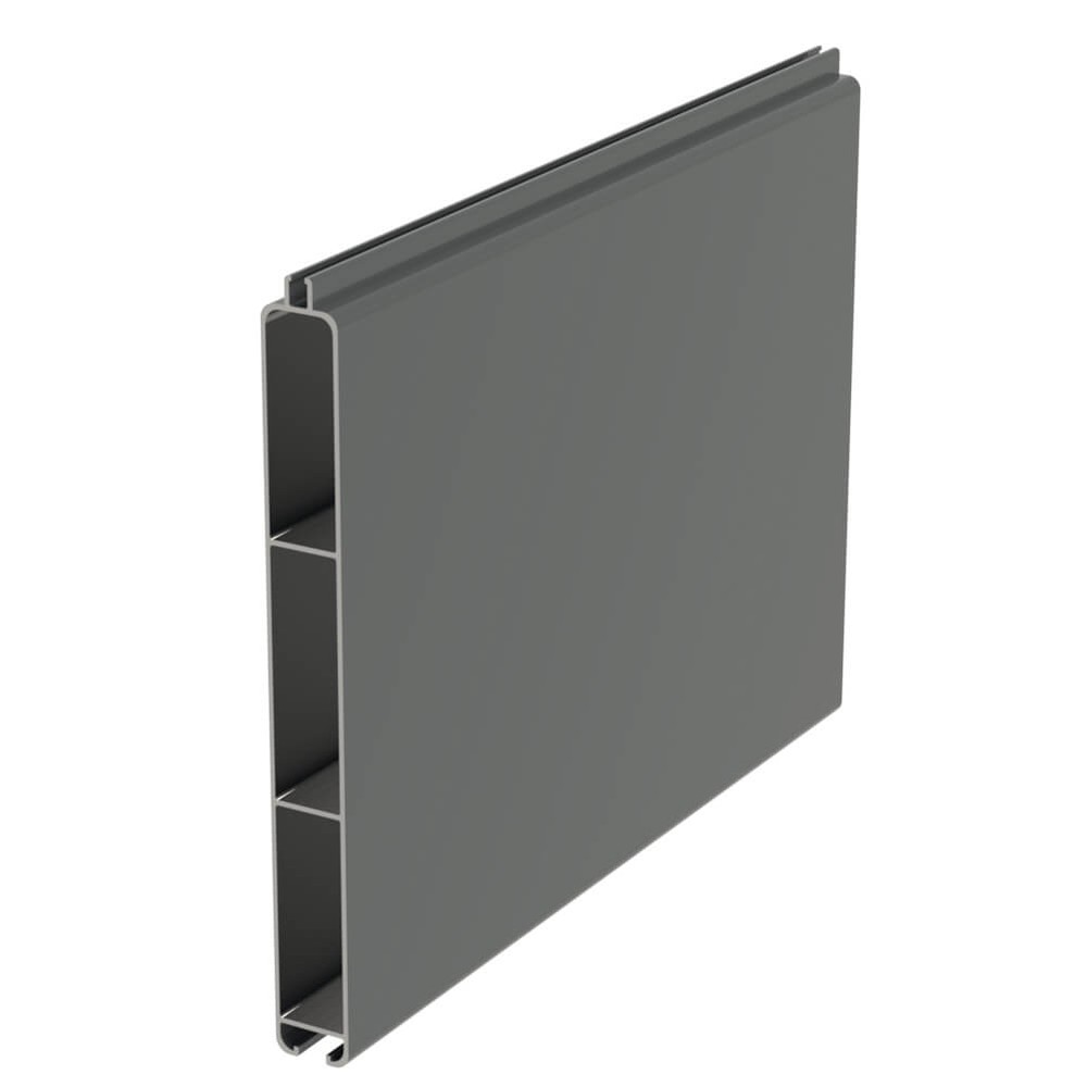 Connect Fence Board Basalt Grey Sample RAL 7012 Gloss Finish 150mm