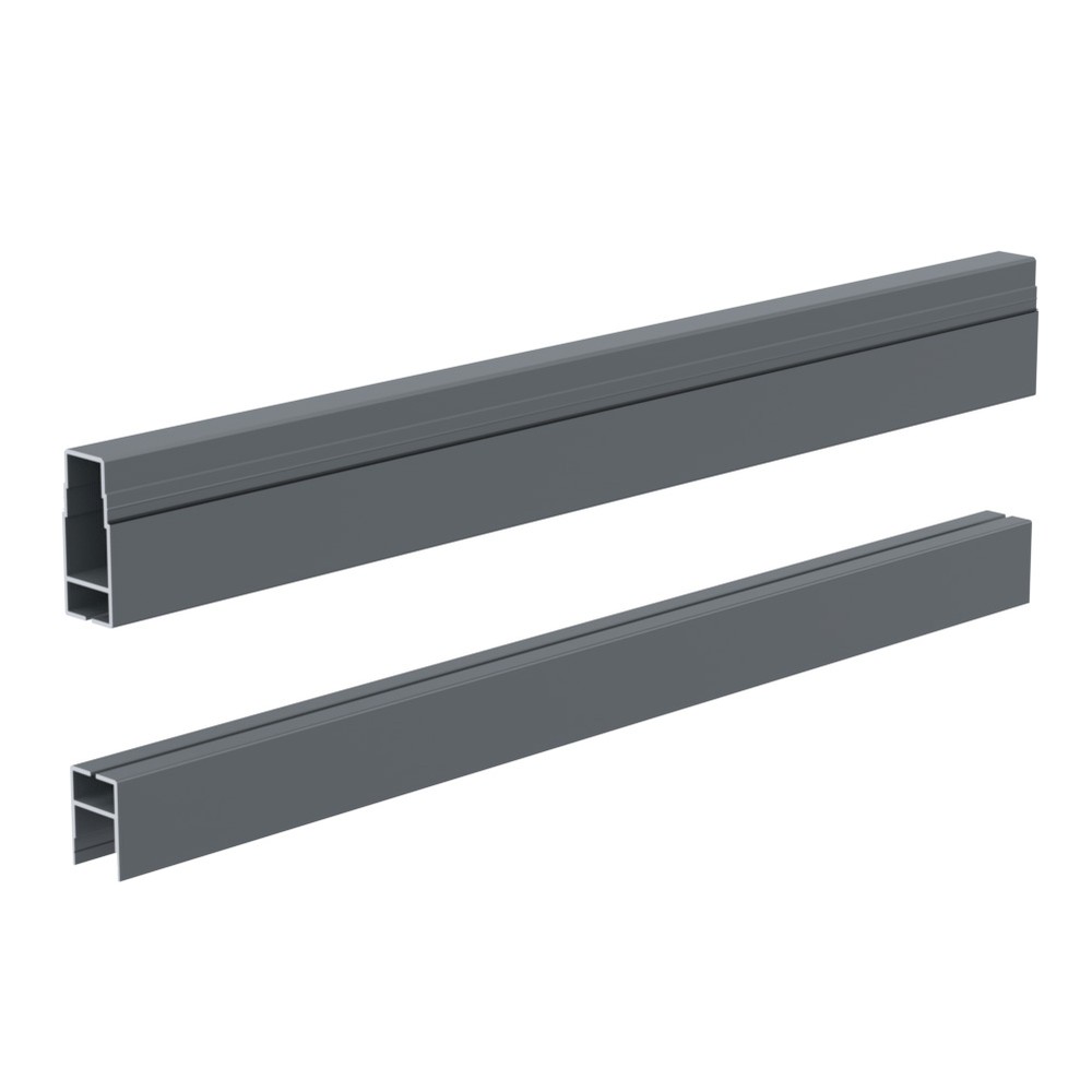 2mm Screen Fixing Kit 1825mm RAL 7012 Basalt Grey Matt