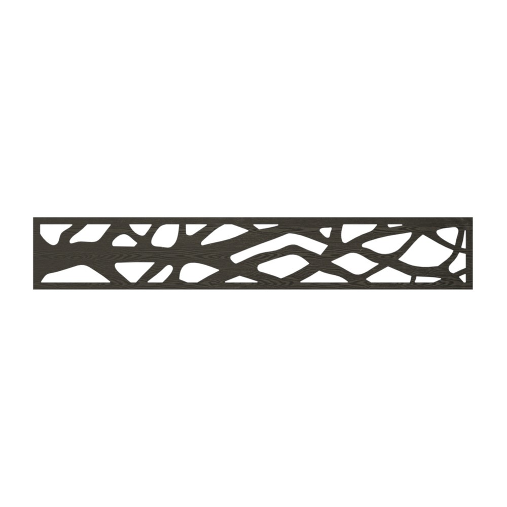 WPC Panel - 1820 x 300mm x 5mm Woodland Black Wood Effect WPC Panel