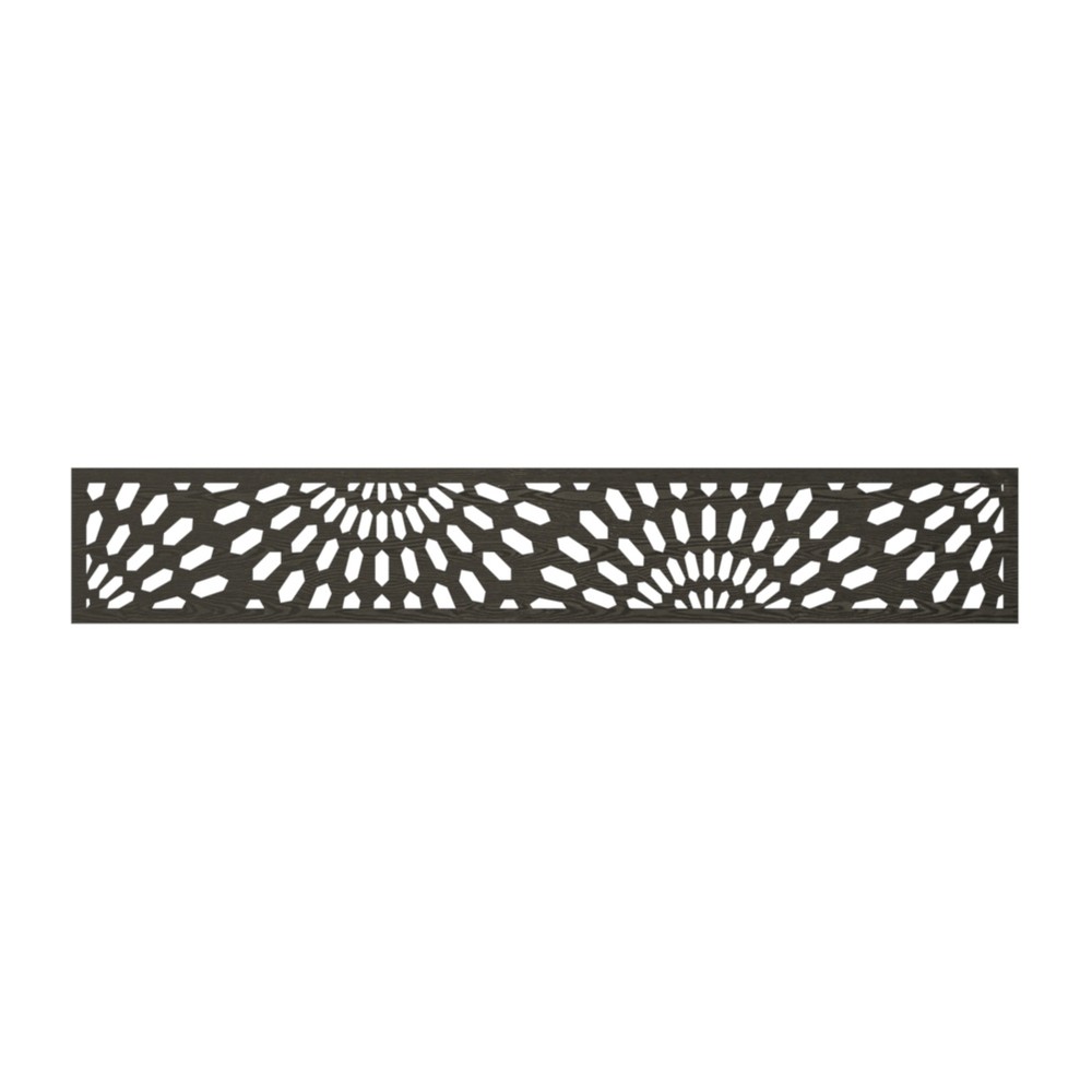 WPC Panel - 1820 x 300mm x 5mm Sunburst Black Wood Effect WPC Panel