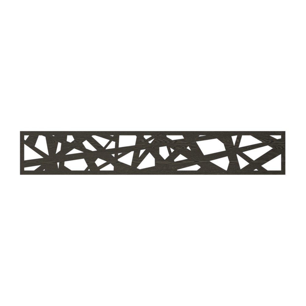 WPC Panel - 1820 x 300mm x 5mm Prism Black Wood Effect WPC Panel