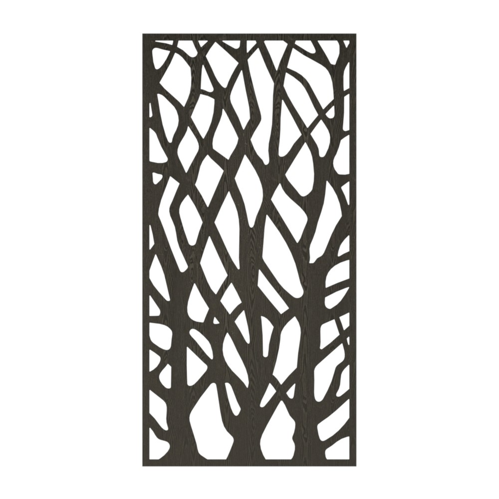 WPC Panel - 1820 x 900mm x 16mm Woodland Black Wood Effect WPC Panel