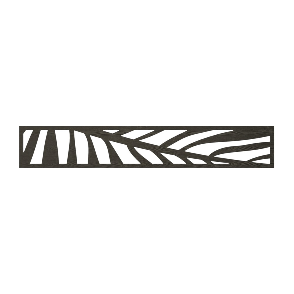 WPC Panel - 1820 x 300mm x 16mm Palm Black Wood Effect WPC Panel