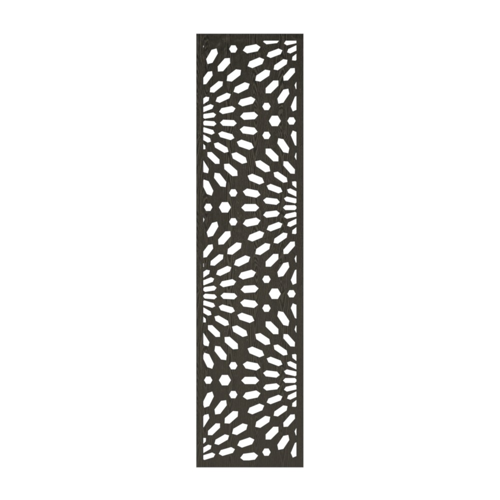 WPC Panel - 1820 x 450mm x 16mm Sunburst Black Wood Effect WPC Panel