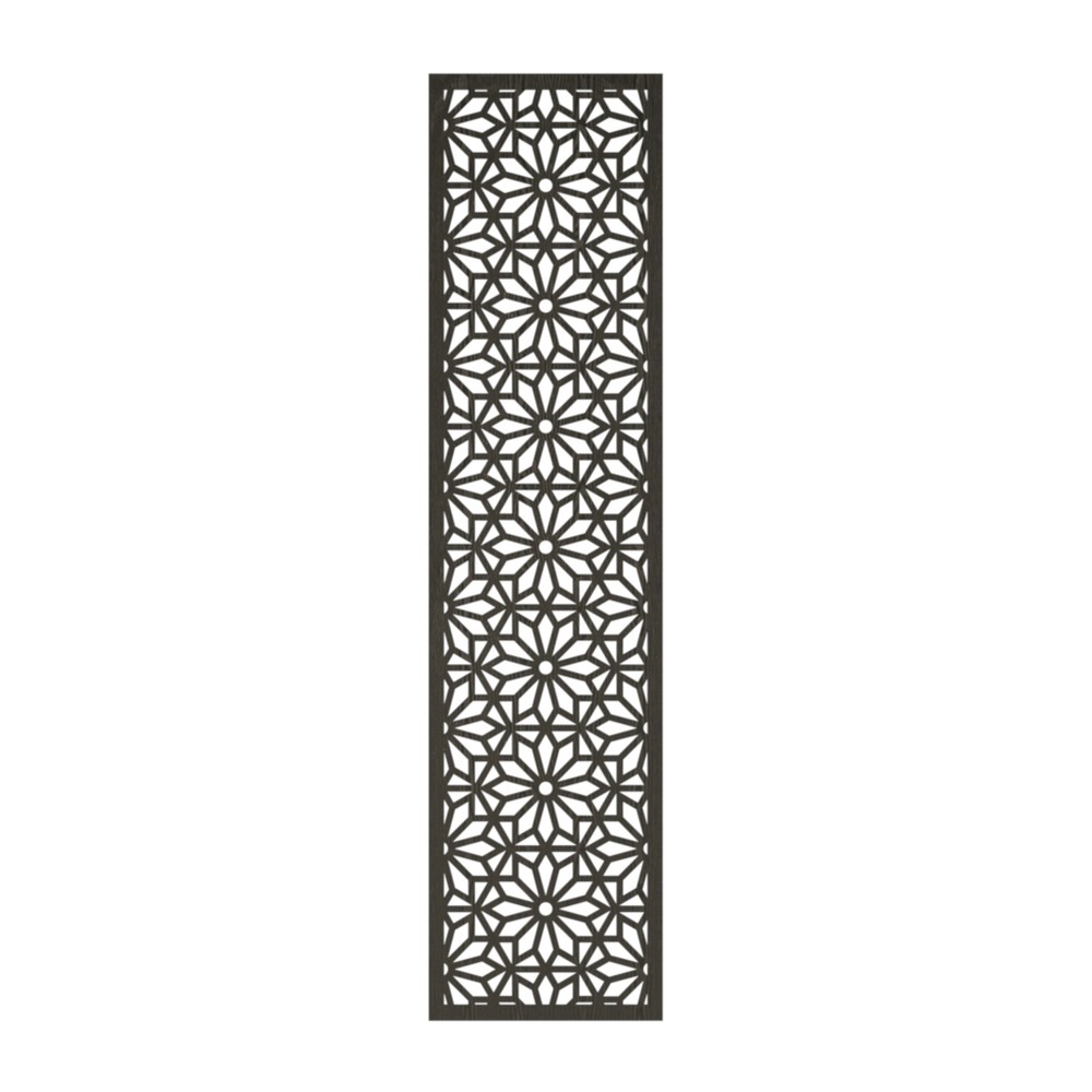WPC Panel - 1820 x 450 x 16mm Dahlia Black Wood Effect WPC Panel