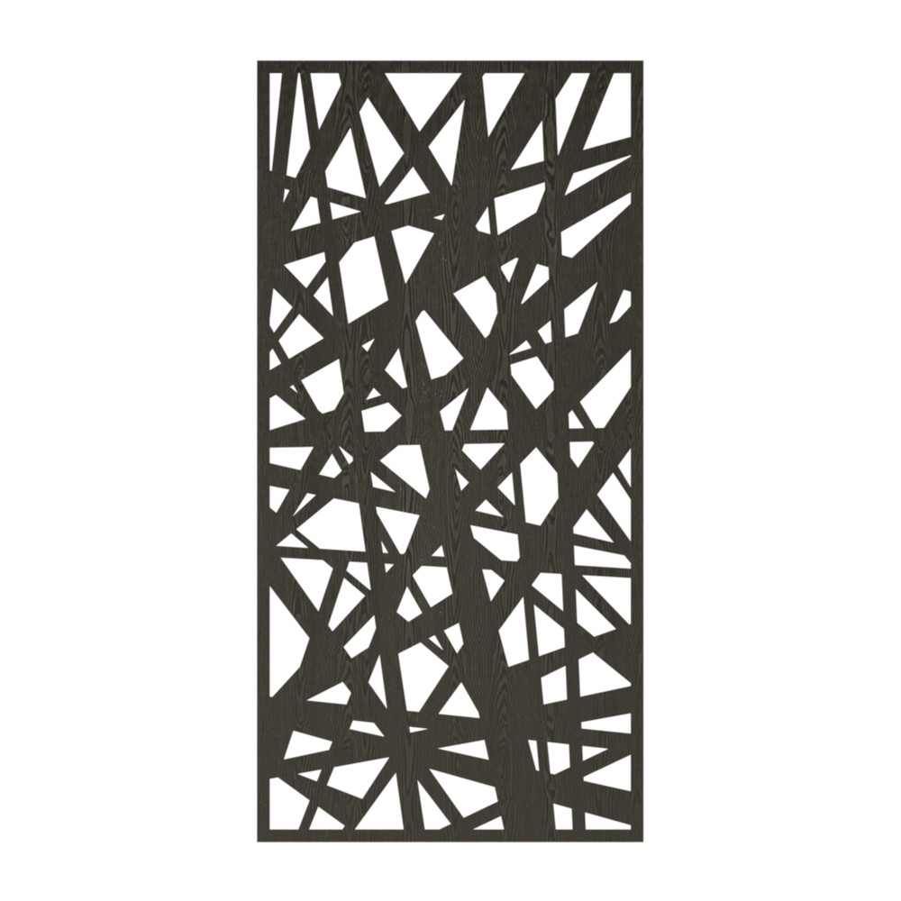 WPC Panel - 1820 x 900 x 16mm Prism Black Wood Effect WPC Panel