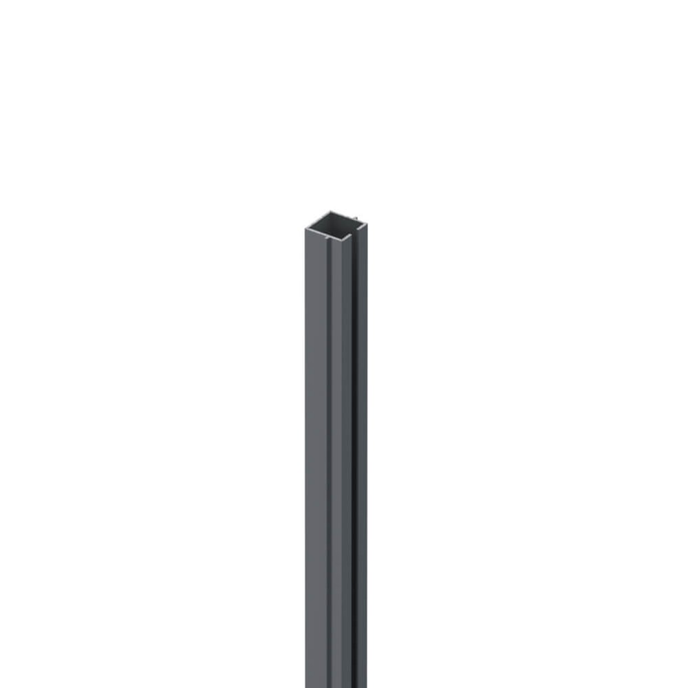 2mm Laser Cut Screen Mid Post Insert 2500mm - RAL 7012 Basalt Grey Matt