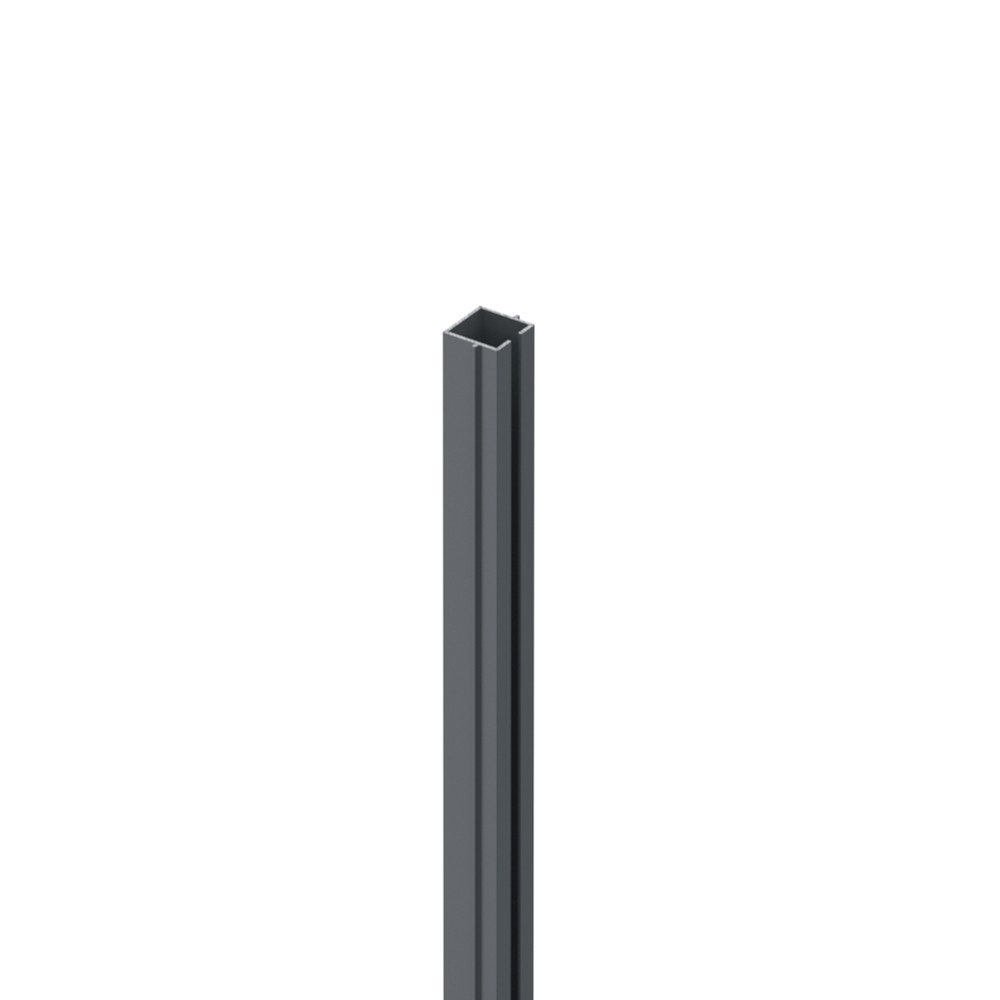 5mm Laser Cut Screen Mid Post Insert 2500mm - RAL 7012 Basalt Grey Matt