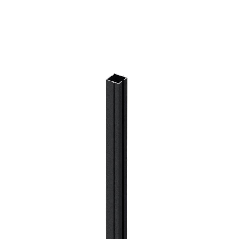 5mm Laser Cut Screen Mid Post Insert 2500mm - RAL 9005 Black Sand Matt - F H Brundle