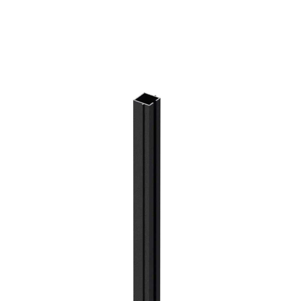 5mm Laser Cut Screen Mid Post Insert 2500mm - RAL 9005 Black Sand Matt