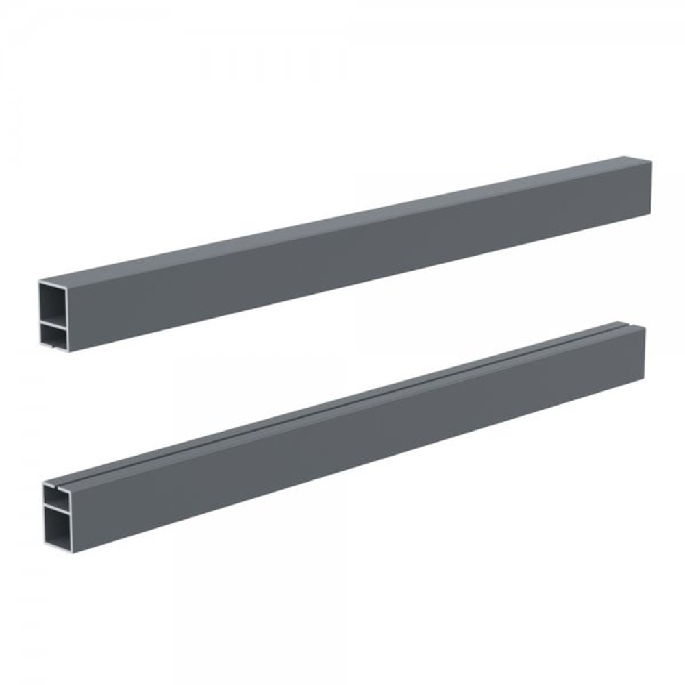 2mm Laser Cut Screen Horizontal Rail 1020mm - RAL 7012 Basalt Grey Matt