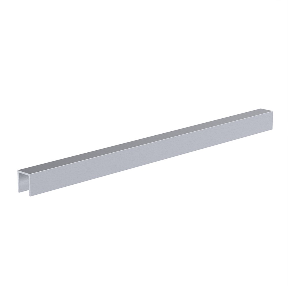U Channel with 16mm Slot - 20.6 x 24mm Mill Finish - 5000mm Long