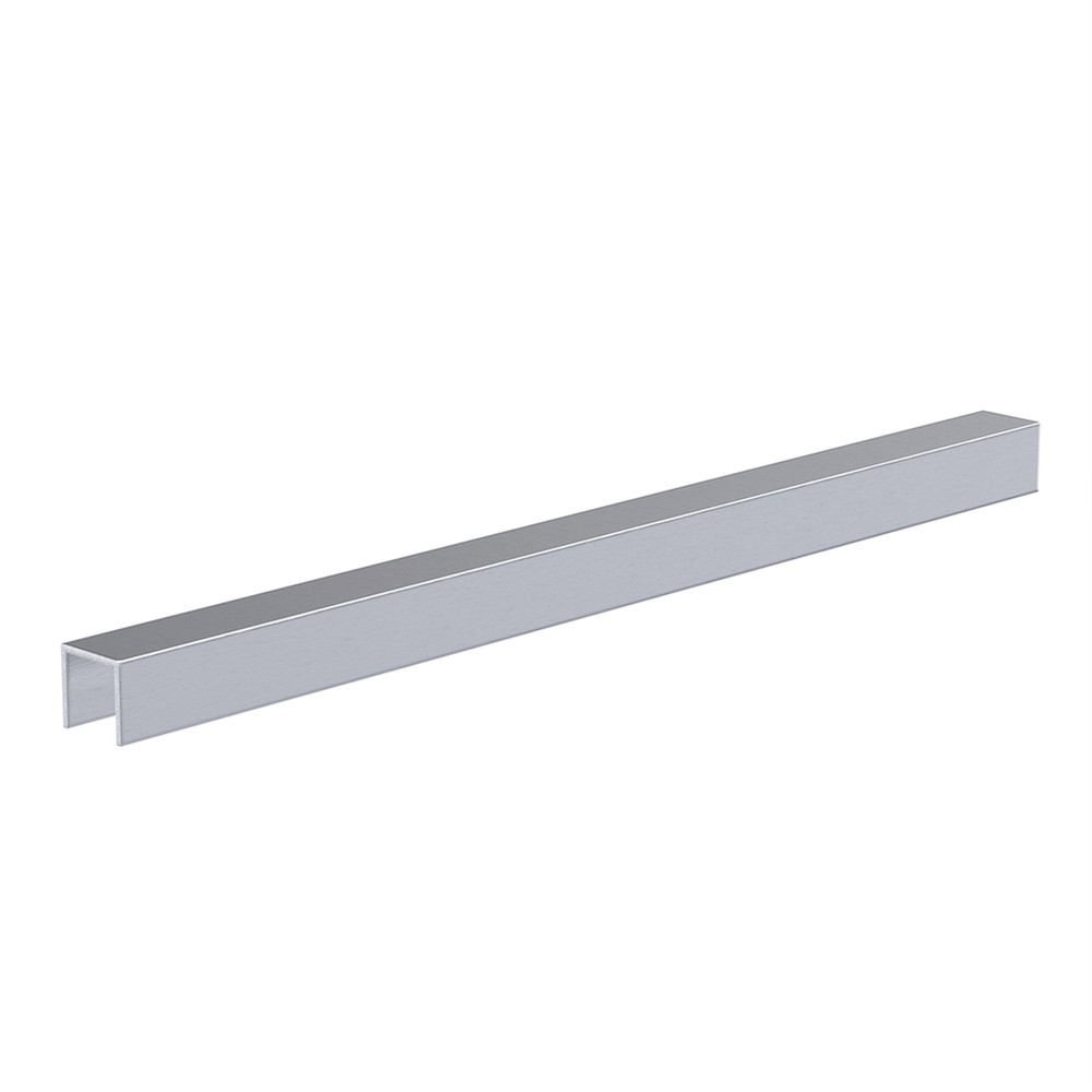U Channel with 20mm Slot - 25.2 x 24mm Mill Finish - 5000mm Long