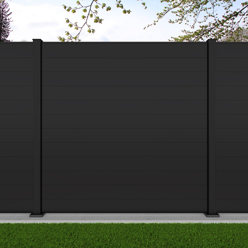 1.8m Connect Black Sand - Black Sand Bolt Down Posts - Metre Price