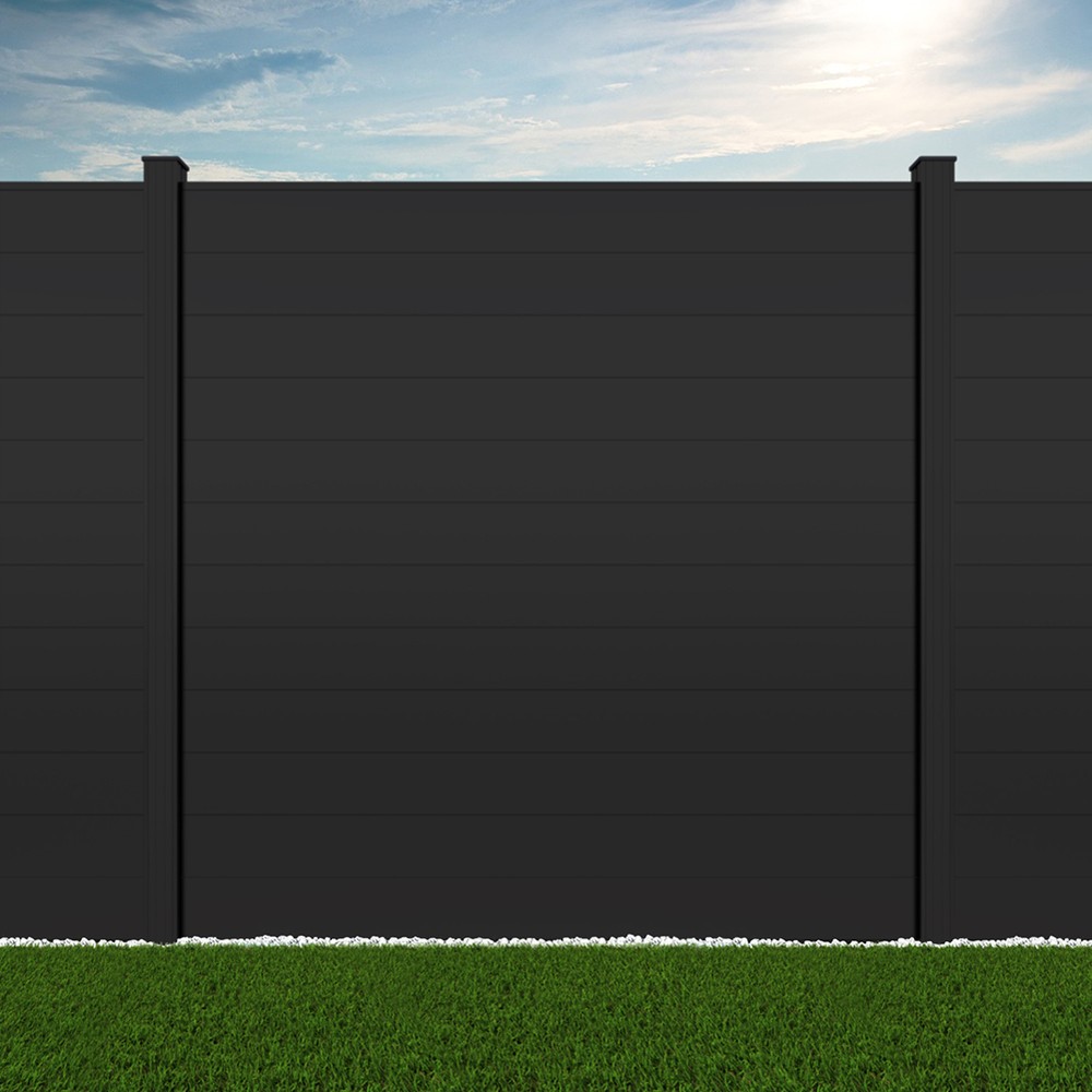 1.8m Connect Black Sand - Black Sand Posts - Metre Price