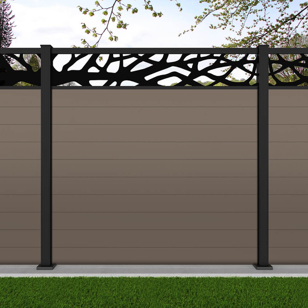 1.8m Connect + Woodland Laser Beige Grey Black Sand Bolt Down Posts - Metre Price