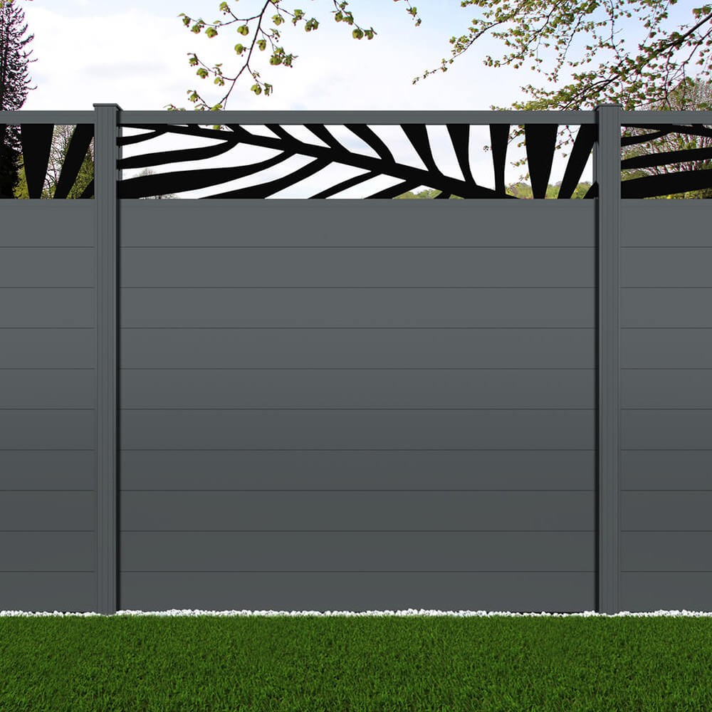 1.8m Connect + Palm Laser - Basalt Grey Basalt Grey Posts - Metre Price