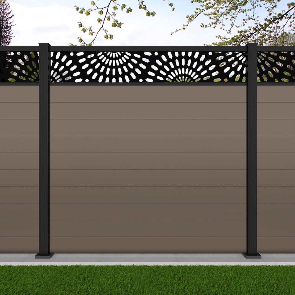 1.8m Connect + Sunburst Laser Beige Grey Black Sand Bolt Down Posts - Metre Price