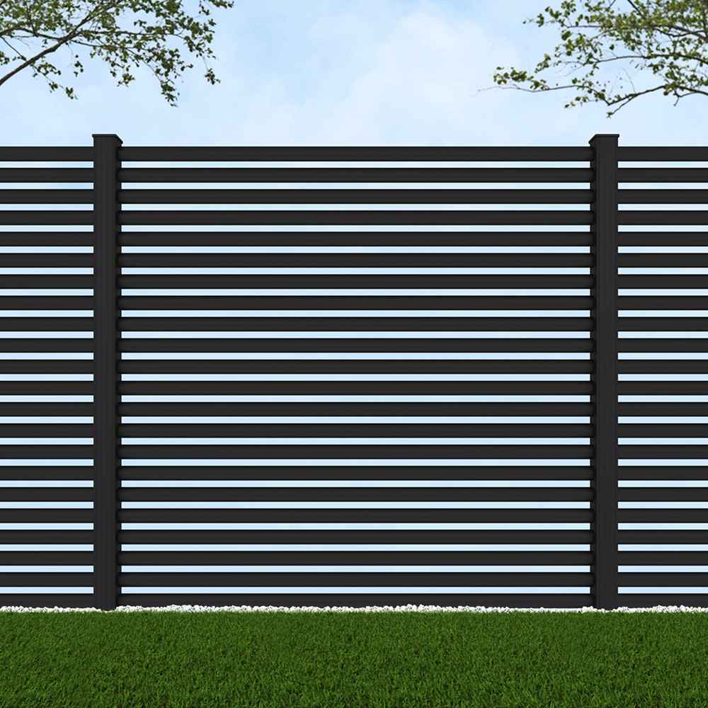 1.8m Half Round Black Sand - Black Sand Posts - Metre Price