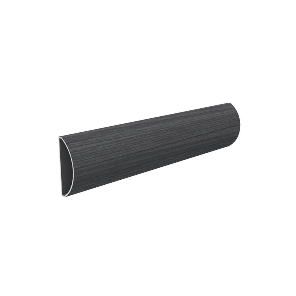 1825mm Half Round Board 55 x 20mm Grey Wood Grain Effect