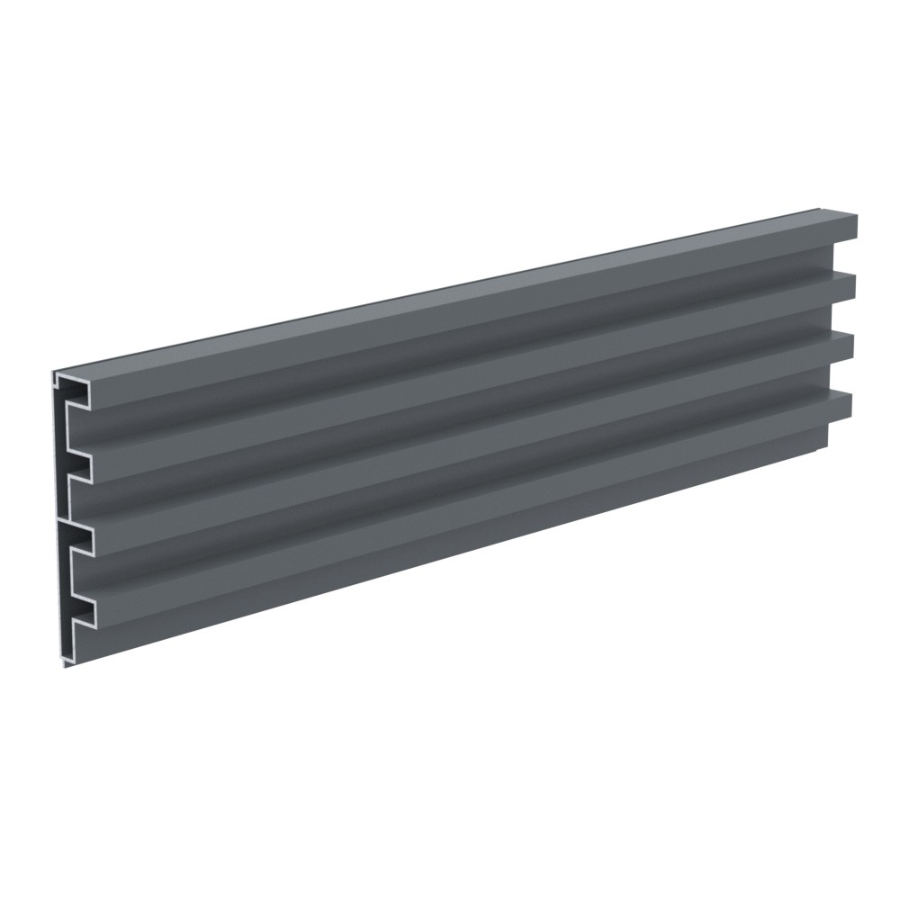 1825mm Ridged Board 100 x 20.6mm RAL 7012 Basalt Grey Matt