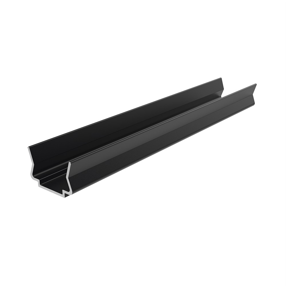 Balcony Board Drainage Channel 3600mm Long Black RAL 9005 Finish - Aluminium