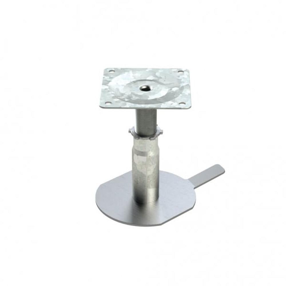 Support Pedestal - 135 to 205mm Height Galvanised Steel - For Perimeter Section - F H Brundle