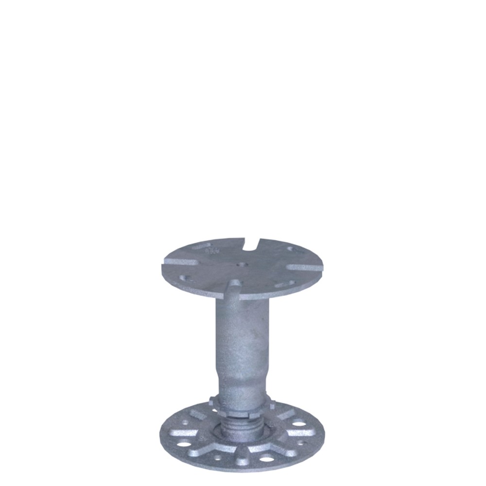 Adjustable Pedestal Base 110 - 185mm Zinc Passivated Steel - Zintec 200