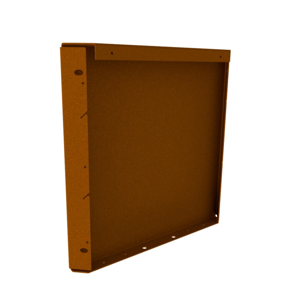 Zero-Flex Raised Garden Bed Panel H400 x L400mm Weathering Steel