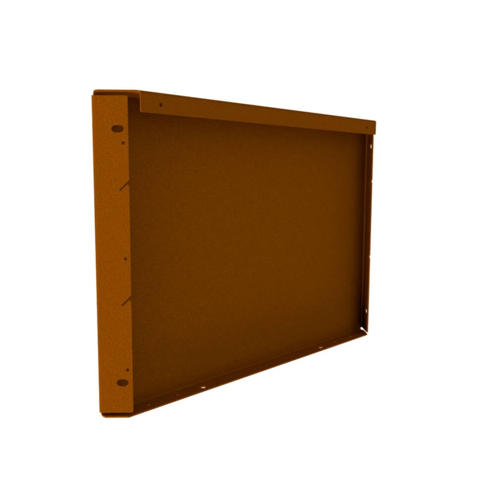 Zero-Flex Raised Garden Bed Panel H400 x L600mm Weathering Steel