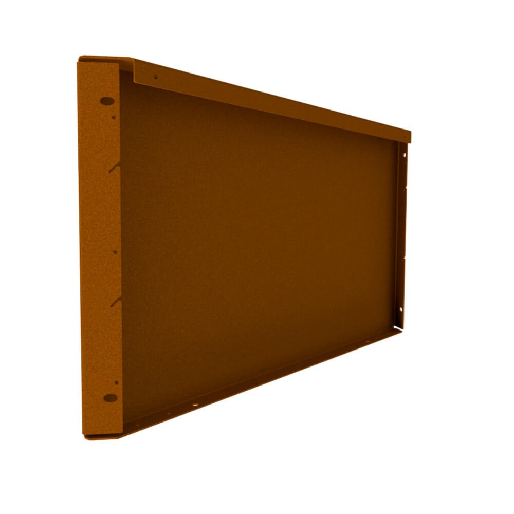 Zero-Flex Raised Garden Bed Panel H400 x L800mm Weathering Steel