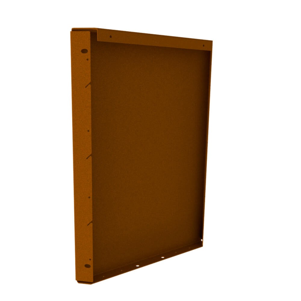 Zero-Flex Raised Garden Bed Panel H560 x L400mm Weathering Steel