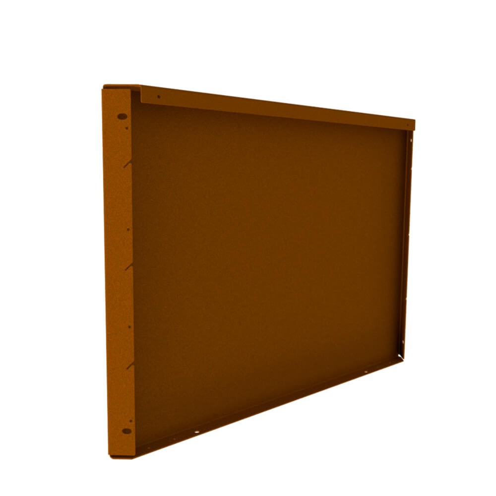 Zero-Flex Raised Garden Bed Panel H560 x L800mm Weathering Steel