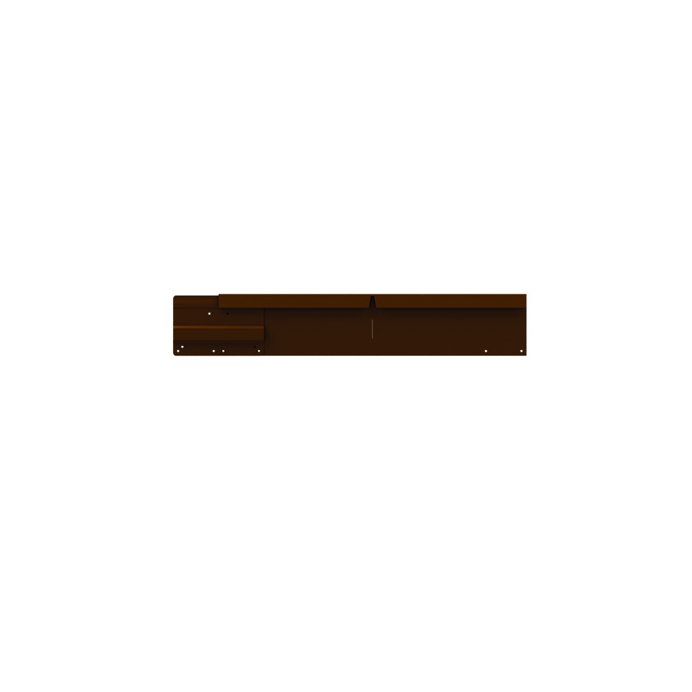 Rigid & Flex Corner Piece H100mm x 250 x 250 - Weathering Steel