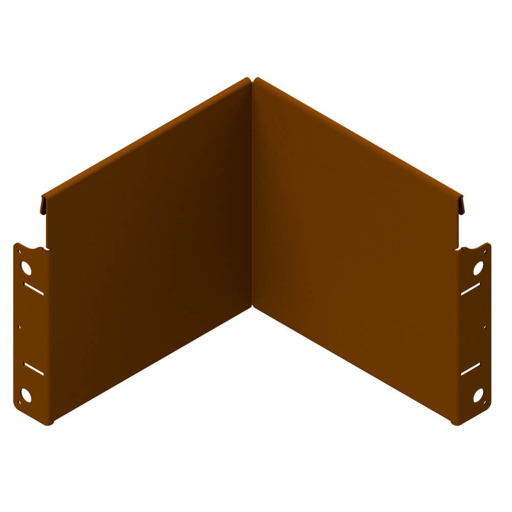 Reverse Corner Piece (open) H240 x 255 x 255mm - Weathering Steel