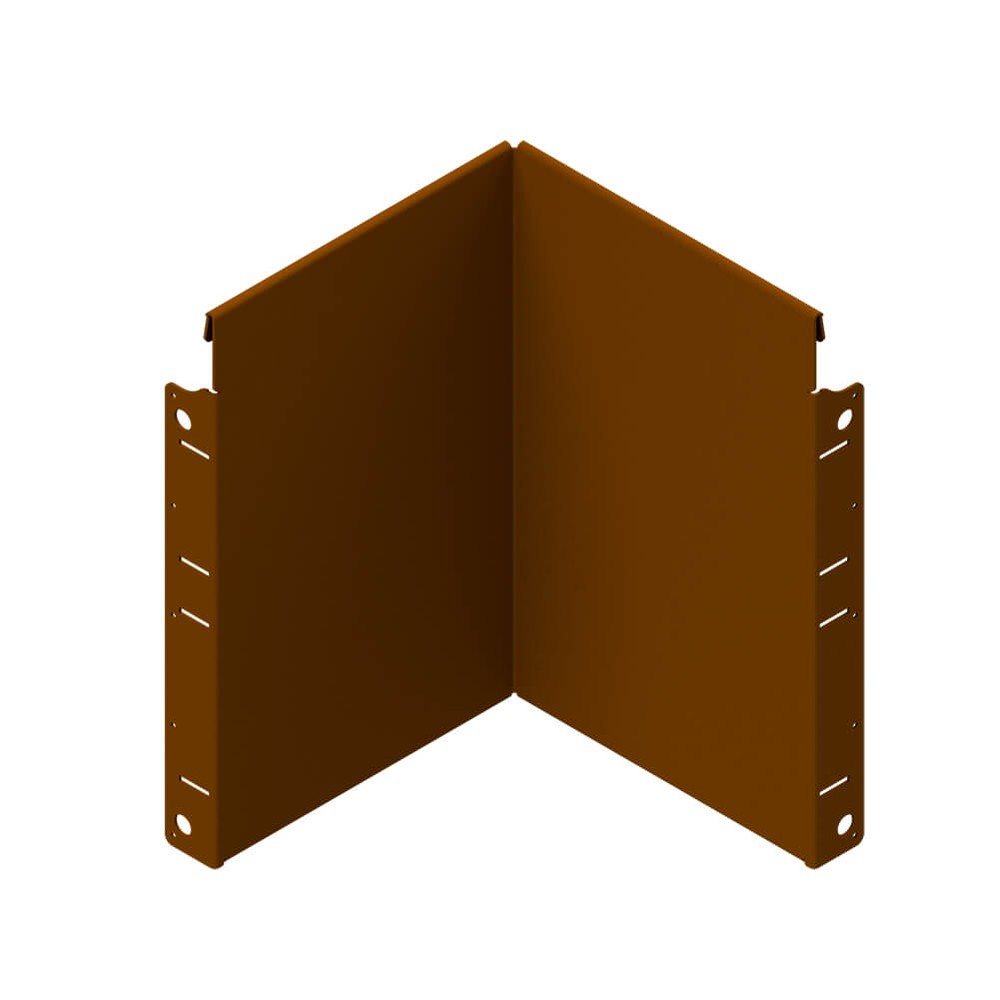 Reverse Corner Piece (open) H400 x 255 x 255mm Weathering Steel