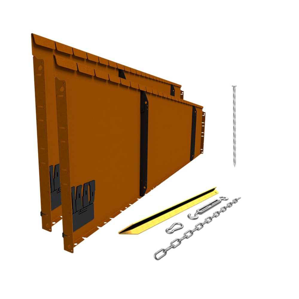 Flex Raised Garden Bed H560 x L2160mm - Weathering Steel - 2 Piece Kit
